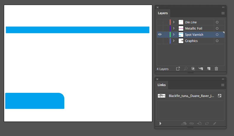 Example Label Spot Varnish